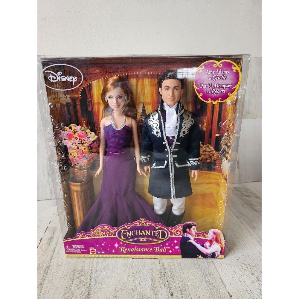 Barbie L3739 Renaissance ball gazelle Patrick Dempsey doll new vintage Amy Adams